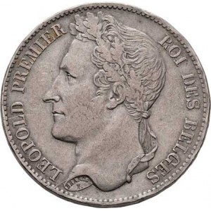 Belgie, Leopold I., 1831 - 1865, 5 Frank 1849, KM.17 (Ag900), 24.721g, dr.hr.,