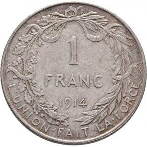 Belgie, Albert I., 1909 - 1934, Frank 1914 - DES BELGES, KM.72.1 (Ag835), 5.000g,