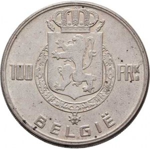 Belgie, Leopold III., 1934 - 1950, 100 Frank 1949 - BELGIE, KM.139.1 (Ag835), 18.177g,