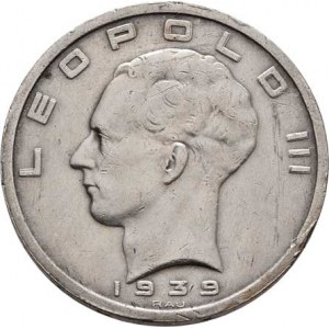 Belgie, Leopold III., 1934 - 1950, 50 Frank 1939 - BELGIQUE / BELGIE, KM.121.1 (Ag835),