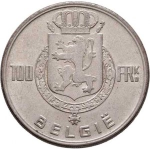 Belgie, Baudouin I., 1951 - 1991, 100 Frank 1951 - BELGIE - čtyři králové, KM.139.1