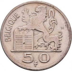 Belgie, Baudouin I., 1951 - 1991, 50 Frank 1951 - BELGIQUE, KM.136.1 (Ag835), 12.430g,