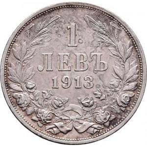 Bulharsko, Ferdinand I. jako král, 1908 - 1918, Lev 1913, KM.31 (Ag835), 5.010g, nep.hr., nep.rysky