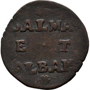 Dalmácie a Albánie pod Benátkami, 17. - 18. století, Gazetta = 2 Soldi (1710 - 1797), Cr.2, Meyer.2