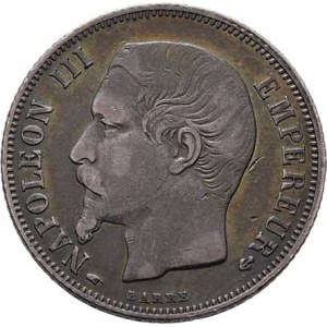 Francie, Napoleon III., 1852 - 1871, Frank 1858 A, Paříž, KM.779.1 (Ag900), 4.908g,