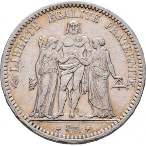 Francie, III.republika, 1871 - 1940, 5 Frank 1873 A, Paříž, KM.820.1 (Ag900), 24.985g,