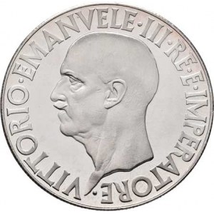 Itálie, Viktor Emanuel III., 1900 - 1946, 20 Lira 1936 R - rok XIV. - novoražba, jako KM.81