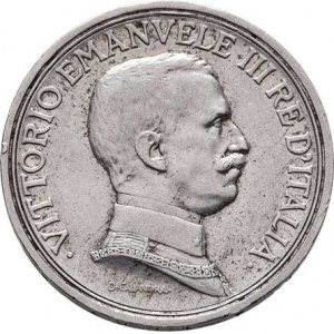Itálie, Viktor Emanuel III., 1900 - 1946, 2 Lira 1914 R, Řím, KM.55 (Ag835), 10.003g, dr.hr.,