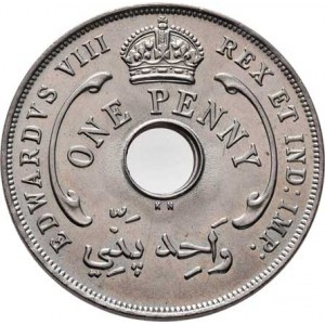 Britská západní Afrika, Edward VIII., 1936, Penny 1936 KN, Kings Norton-Birmingham, KM.16 (CuNi),