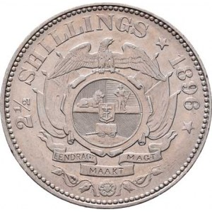 Jižní Afrika, republika, 1836 - 1910, 2.5 Schilling 1896, KM.7 (Ag925, 285.000ks), 14.109g,