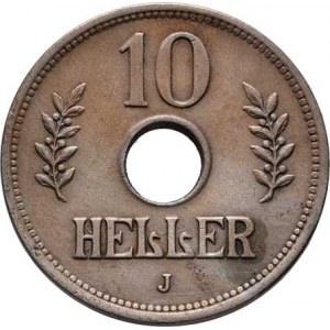 Německá východní Afrika, Wilhelm II., 1888 - 1918, 10 Heller 1909 J, Hamburk, KM.12 (CuNi), 6.222g,