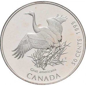 Kanada, Elizabeth II., 1952 -, 50 Cent 1995 - Grus americana (Jeřáb americký),