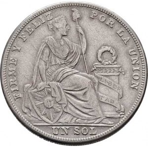 Peru, republika, 1822 -, Sol 1926, Philadelphia, KM.218.1 (Ag500), 24.770g,