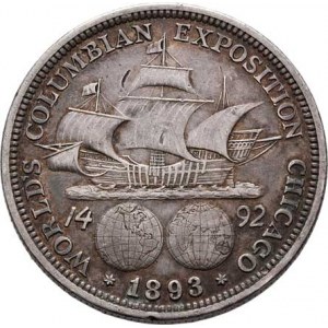 USA, 1/2 Dolar 1893 - Kolumbovská výstava, KM.117 (Ag900),