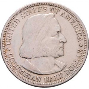 USA, 1/2 Dolar 1893 - Kolumbovská výstava, KM.117 (Ag900),