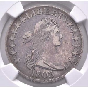 USA, 1/2 Dolar 1803 - hlava Liberty zprava, KM.35 (Ag892,