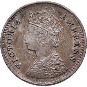Indie, Victoria, 1837 - 1901, 2 Annas 1894, KM.488 (Ag917), 1.439g, nep.hr.,