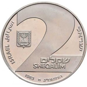 Israel, republika, 1948 -, 2 Sheqalim 1983 - 35 let nezávislosti, KM.130