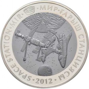 Kazachstán, republika, 1991 -, 500 Tenge 2012 - orbitální stanice Mir, KM.235