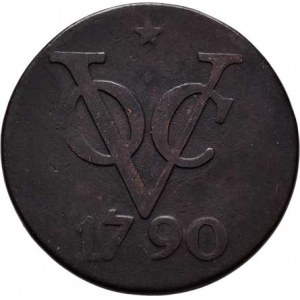 Nizozemská Indie, 18.století, Duit 1790, Utrecht, KM.111.1 (měď), 5.753g, nep.hr.,