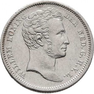 Nizozemská Indie, Willem I., 1815 - 1840, 1/4 Gulden 1840, Utrecht, KM.301.1 (Ag568), 4.028g,