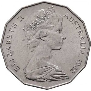 Austrálie, Elizabeth II., 1952 -, 50 Cent 1982 - XII.hry britského společenství, KM.74