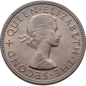 Nový Zéland, Elizabeth II., 1952 -, 1/2 Crown 1963, KM.29.2 (CuNi), 14.132g, nep.hr.,