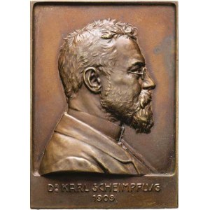 Hofmann Edmund von Aspernburg, 1847 - 1930, Dr.Karl Scheimpflug 1909 - poprsí zprava, 2-řádkový