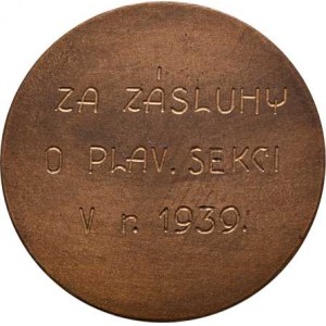 Španiel Otakar, 1881 - 1955, S.K.Slavia - Za zásluhy o plaveckou sekci 1939 - muž
