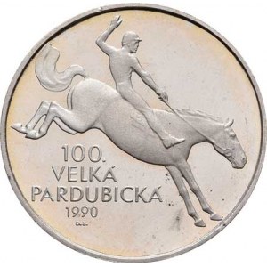 Pardubice, Zobek - 650 let města / 100.Velká Pardubická 1990 -