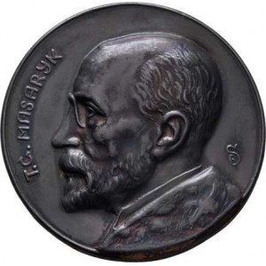 Československo - medaile s portrétem T.G.Masaryka, Šimonovský - jednostranná litá medaile (1919) -