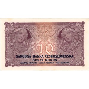 Československo - bankovky Národ. banky Československé, 10 Koruna 1927, sér. B035, BHK.22d, He.22b,