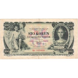 Československo - bankovky Národ. banky Československé, 100 Koruna 1931, sér. Kc, BHK.25b, He.25b1,