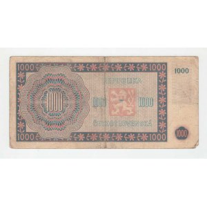Československo - bankovky a státovky 1945 - 1953, 1000 Koruna 1945, série 20A, BHK.78a, He.83a,