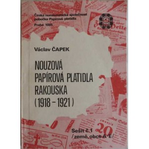 Knihy :, Čapek Václav: Nouzová platidla rakouska 1918-1921,