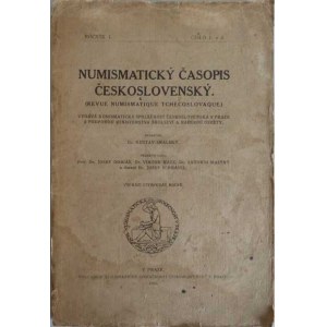 Numismatické časopisy a sborníky :, NSČS - Numismatický časopis I./1-2, Praha 1925,