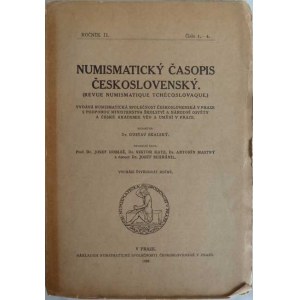 Numismatické časopisy a sborníky :, NSČS - Numismatický časopis II., Praha 1926,