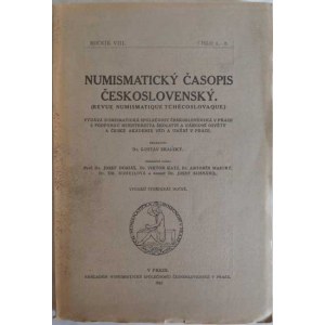 Numismatické časopisy a sborníky :, NSČS - Numismatický časopis VIII., Praha 1932,