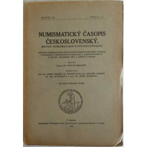 Numismatické časopisy a sborníky :, NSČS - Numismatický časopis IX., Praha 1933,