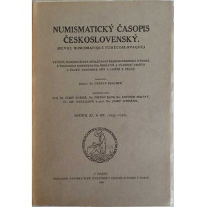 Numismatické časopisy a sborníky :, NSČS - Numismatický časopis XI.-XII., Praha 1936,