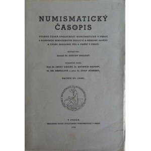 Numismatické časopisy a sborníky :, NSČS - Numismatický časopis XV., Praha 1940,