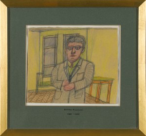 Nikifor Krynicki, Portret mężczyzny w okularach