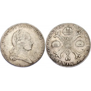 Austrian Netherlands 1/2 Kronentaler 1795 C