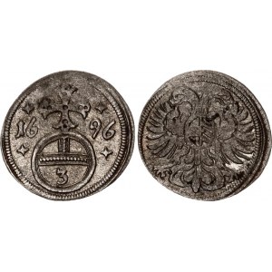 Bohemia Silesia Oppeln 3 Pfennig 1696