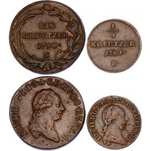 Austria 1/4 - 1 Kreuzer 1781 -1790