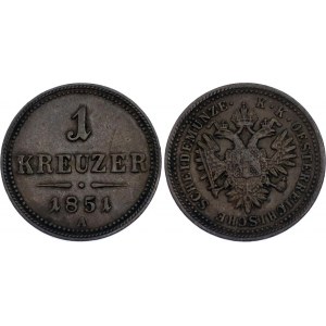 Austria 1 Kreuzer 1851 A