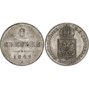 Austria 6 Kreuzer 1849 A