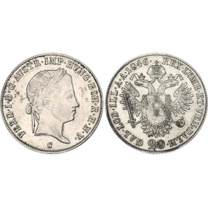 Austria 20 Kreuzer 1846 C
