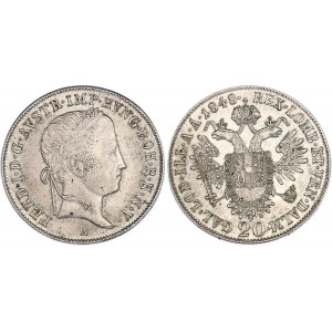 Austria 20 Kreuzer 1848 A