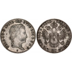 Austria 20 Kreuzer 1848 C